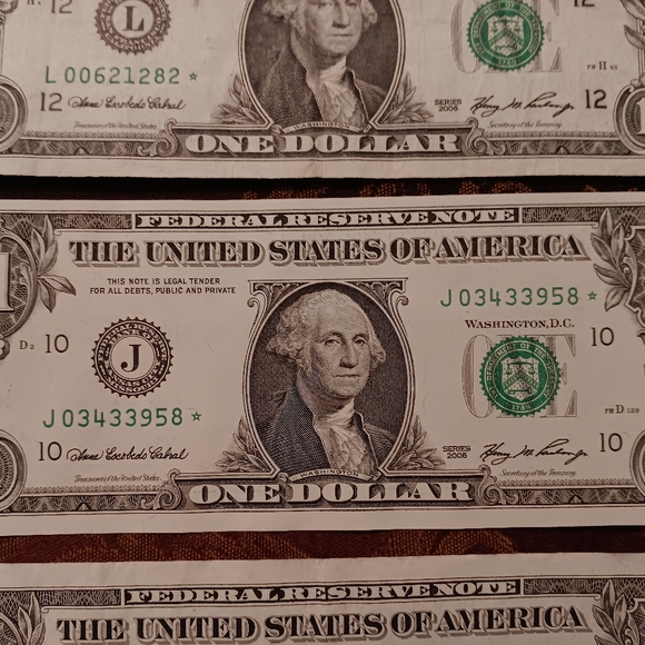 14 Different STAR NOTE ** $1 Dollar Bills Most In Circulated Condition See Pics - Picture 14 of 16